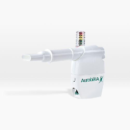 Dispositivo de OPEP Aerobika* con accesorio de manómetro